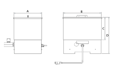 ultrasonic cleaning system tank engineering drawing