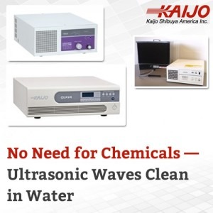 No Need for Chemicals - Ultrasonic Waves Clean in Water