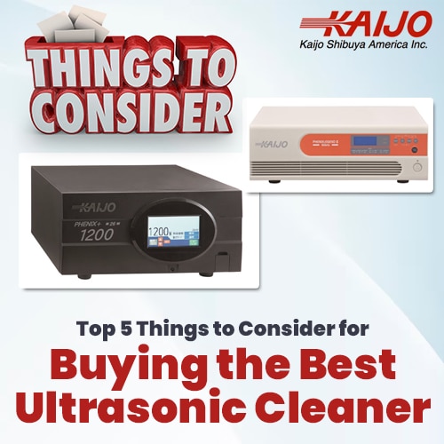 Top 5 Things to Consider for Buying the Best Ultrasonic Cleaner