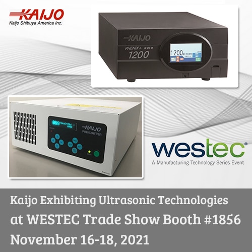 Kaijo exhibiting ultrasonic technologies at westec trade show
