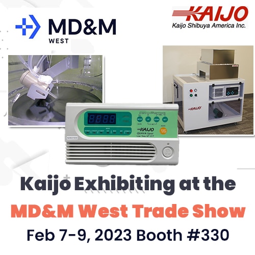 Kaijo exhibiting at the 2023 MD&M West Trade Show Feb 7-9, 2023 Booth #330